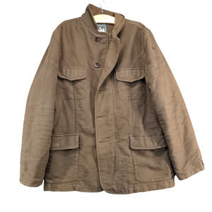 I. Spiewak & Sons Men's Jacket Coat XL Long Sleeve Brown Insulated Cotton